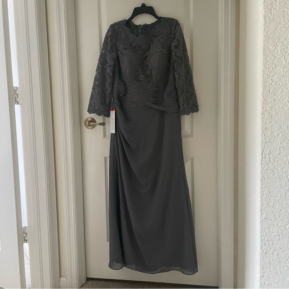 Steel Grey Dress from JJ’s House perfect for weddings and special occasions.